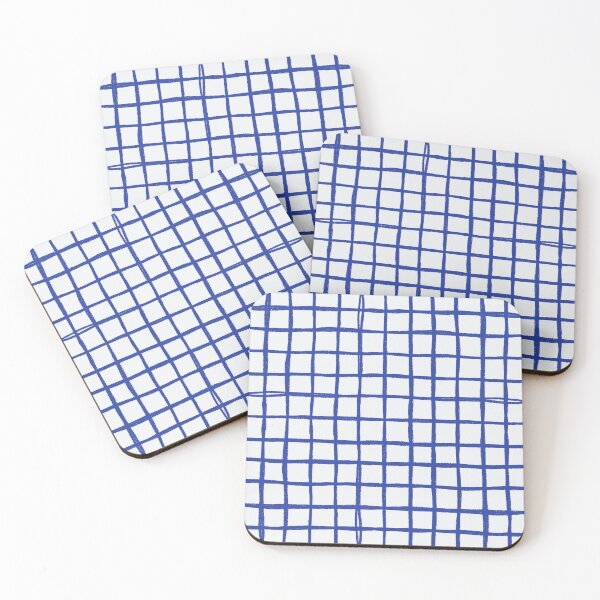 Item preview, Cobalt blue wonky plaid check  designed and sold by FrancesPoff.