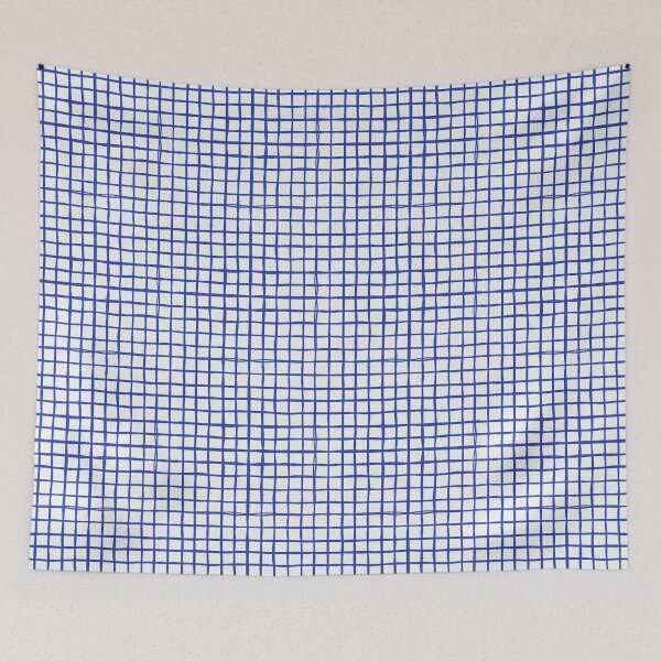 Item preview, Cobalt blue wonky plaid check  designed and sold by FrancesPoff.