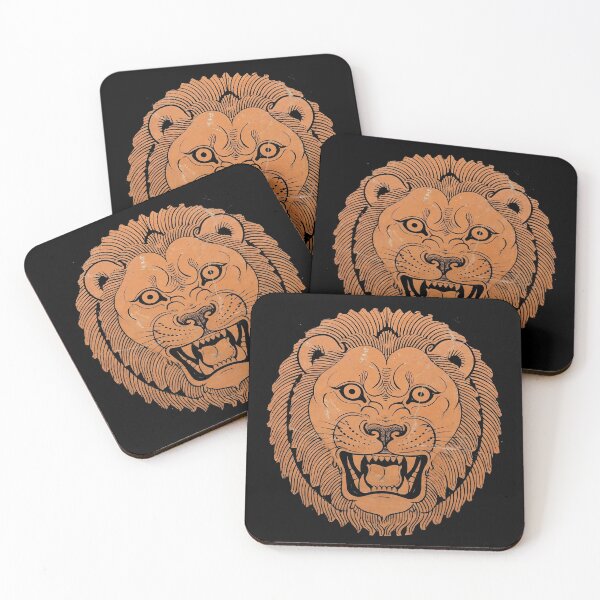 Item preview, The Nemean Gaze: Ancient Greek Red-Figure Lion Head Mask designed and sold by FreiherrPK.