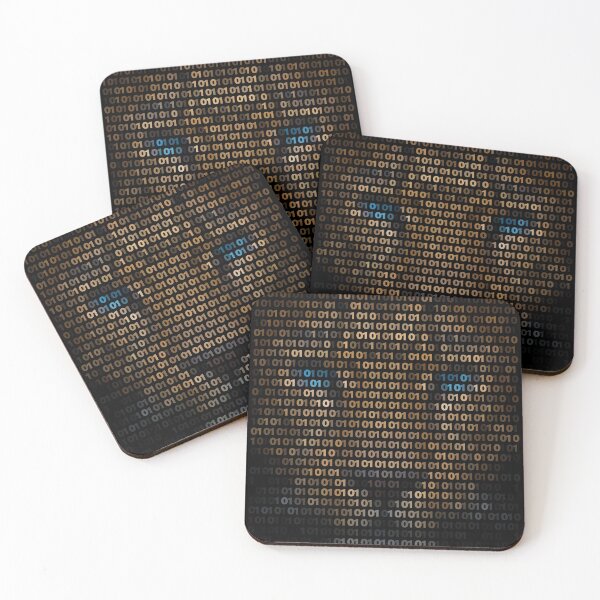 Item preview, Binary Code Cat – Digital ASCII Art Kitten designed and sold by v1per4ever.