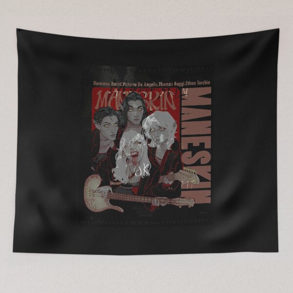 Item preview, Maneskin Comic Art Band Poster designed and sold by lspraybrick.