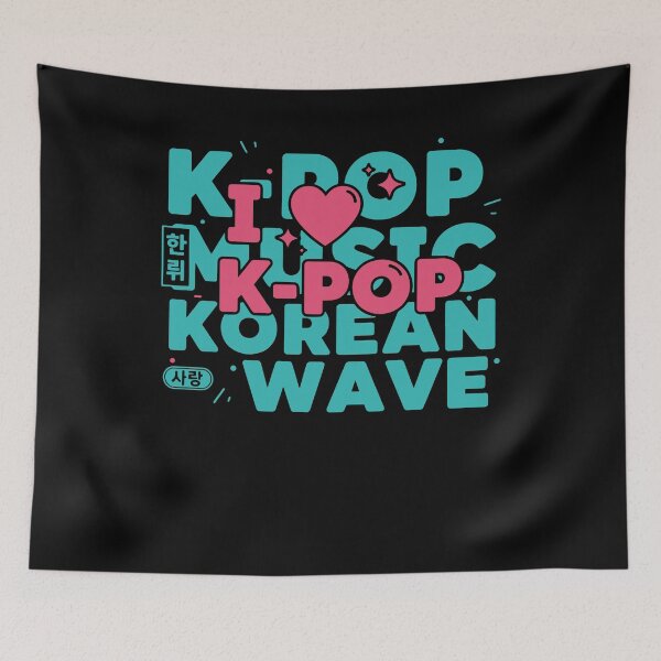 Item preview, I Love K-Pop Music Korean Wave Hallyu Sarang designed and sold by LuminOrb.