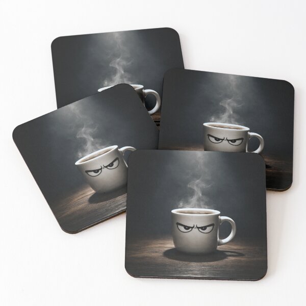 Item preview, Angry Coffee Mug – Morning Mood Humor Art designed and sold by MirAgency.