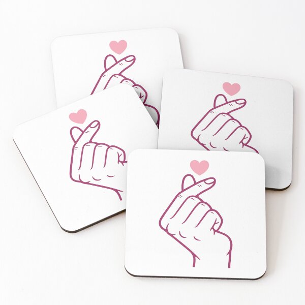Item preview, K-Pop Korean Music Cute Finger Heart Love Korea designed and sold by LuminOrb.