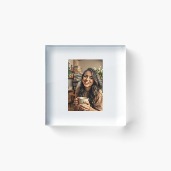 Artikelvorschau, Coffee Shop Moments - Laya del Sol | Cozy AI Portrait | Candid Lifestyle Art entworfen und verkauft von LayaDelSol.