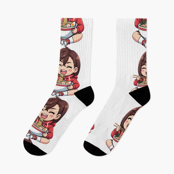 Item preview, Momo Ayase Dandadan Chibi Ramen Kawaii Foodie Mood designed and sold by mildaclairmo.