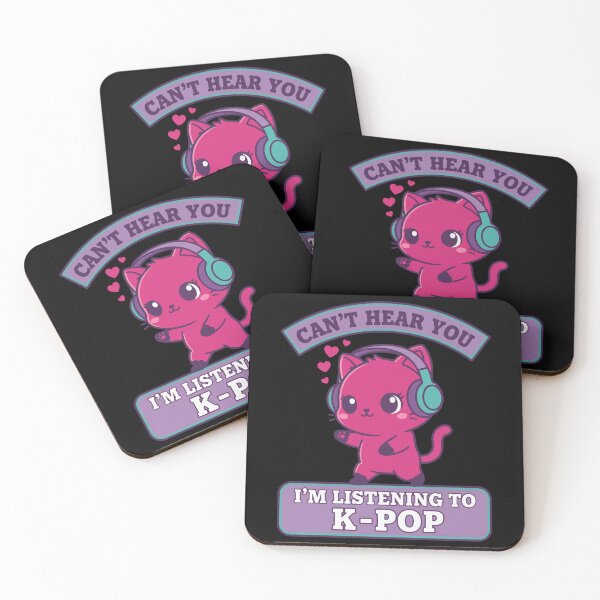 Item preview, CANT HEAR YOU IM LISTENING TO K-Pop MUSIC CUTE CAT designed and sold by LuminOrb.
