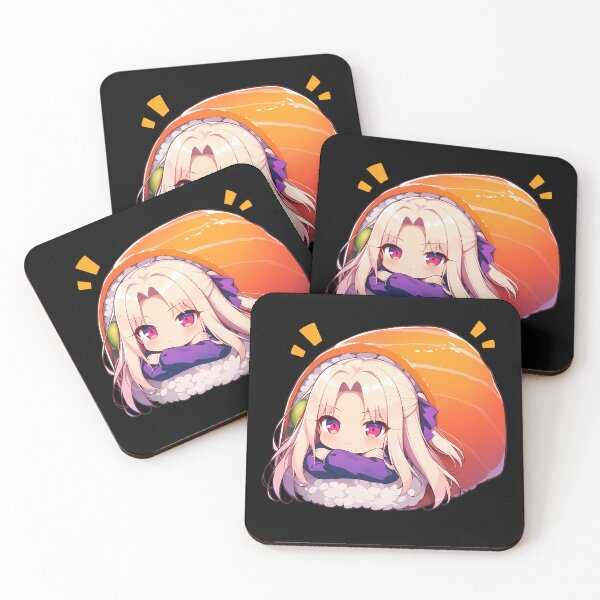 Item preview, Illyasviel Von Einzbern Wrapped In Sushi Fate Stay Night Anime Kawaii Chibi designed and sold by CarlosBender.