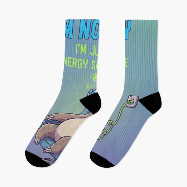 Item preview, Energy Saving Mode Sloth print designed and sold by ArtLote.