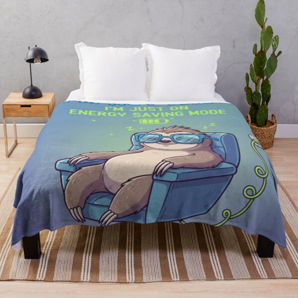 Item preview, Energy Saving Mode Sloth print designed and sold by ArtLote.