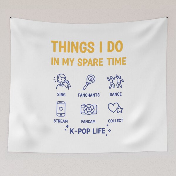 Item preview, Things I Do In My Spare Time K-Pop Life designed and sold by LuminOrb.