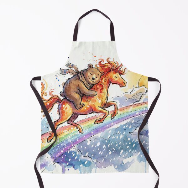 Item preview, Bear Napping on a Flaming Unicorn designed and sold by M-Y-A-R-T-.