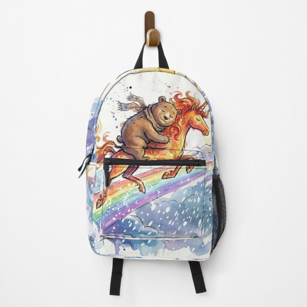Item preview, Bear Napping on a Flaming Unicorn designed and sold by M-Y-A-R-T-.