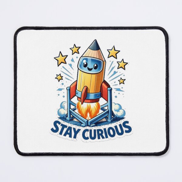 Item preview, Stay Curious Pencil Rocket designed and sold by the-dovlat.