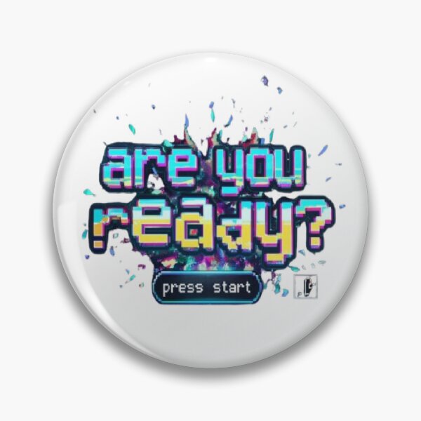 Item preview, ARE YOU READY? Retro Gamer Hype Start Screen designed and sold by RetroRascalStudio.