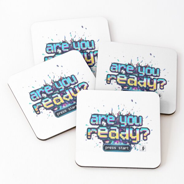 Item preview, ARE YOU READY? Retro Gamer Hype Start Screen designed and sold by RetroRascalStudio.