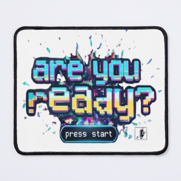 Item preview, ARE YOU READY? Retro Gamer Hype Start Screen designed and sold by RetroRascalStudio.