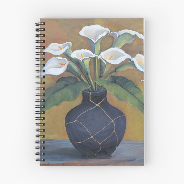 Item preview, Kintsugi Vase with Lilies designed and sold by Asya Ignatova.