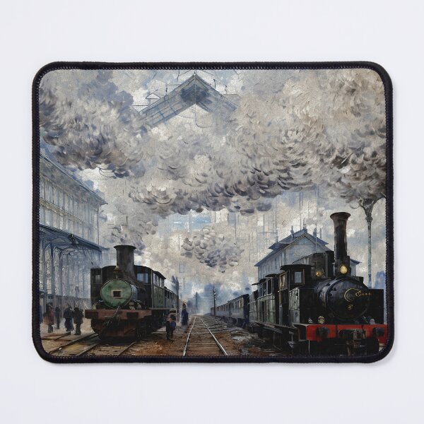 Item preview, Arrival of the Normandy Train - A Vibrant Impression of Industrial Advancement designed and sold by artdesignsnow.