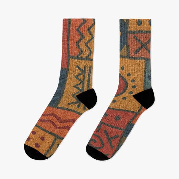 Item preview, Boho Tribal Patchwork Pattern – Warm Earth Tones designed and sold by myforestfog.