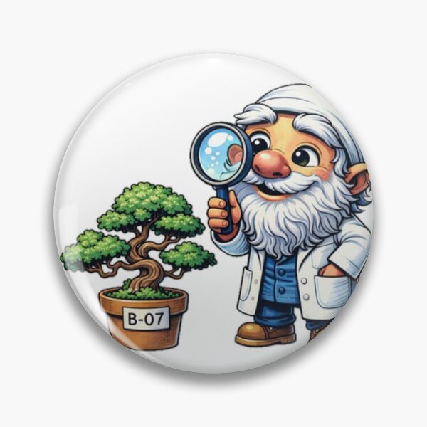 Item preview, Scientist Gnome Watching Bonsai designed and sold by the-dovlat.