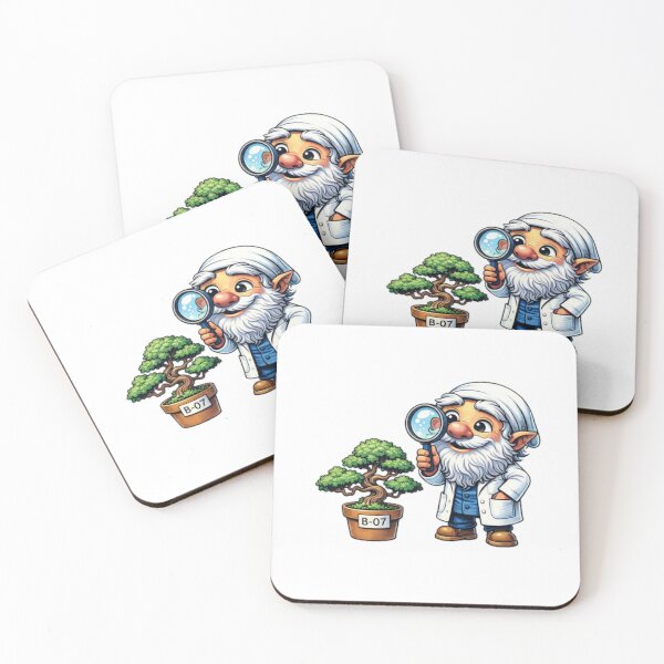 Item preview, Scientist Gnome Watching Bonsai designed and sold by the-dovlat.