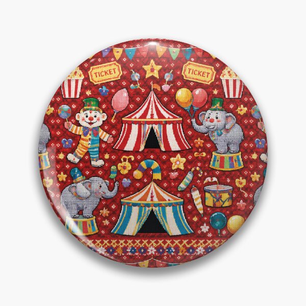 Artikelvorschau, Zirkus Manege Strick Design – Nostalgische Jahrmarkt Kunst entworfen und verkauft von Mauswohn.
