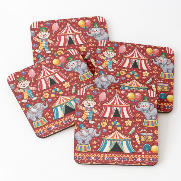 Item preview, Circus Ring Knitting Design – Nostalgic Fairground Art designed and sold by Mauswohn.
