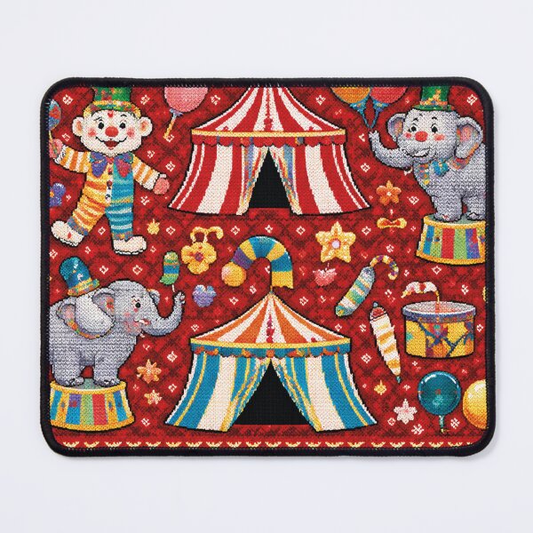 Item preview, Circus Ring Knitting Design – Nostalgic Fairground Art designed and sold by Mauswohn.