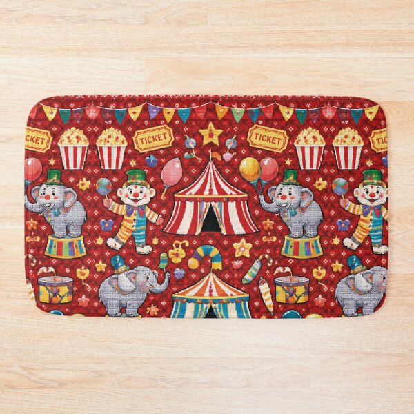 Item preview, Circus Ring Knitting Design – Nostalgic Fairground Art designed and sold by Mauswohn.
