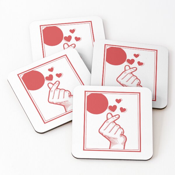 Item preview, Kpop Korean Music Cute Finger Heart Love Korea Pop designed and sold by LuminOrb.