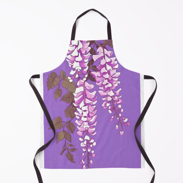Item preview, Silkfall Wisteria – Pink White Blossoms on Soft Purple designed and sold by EmeraldeaArt.