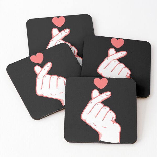 Item preview, Kpop Korean Music Cute Finger Heart Love Korea designed and sold by LuminOrb.