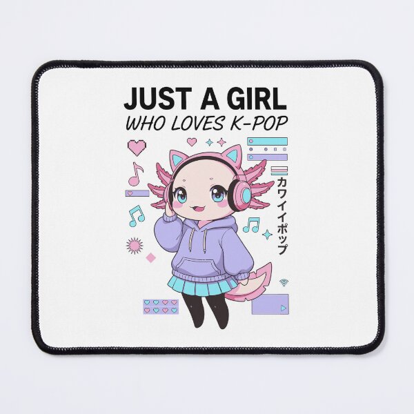 Item preview, Just A Girl Who Loves K-Pop Korean Music Anime designed and sold by LuminOrb.