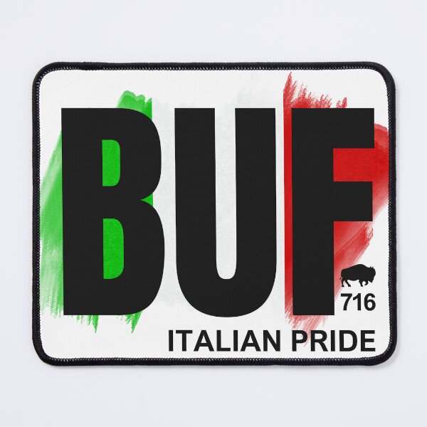 Item preview, BUF 716 Italian Pride – Buffalo Area Code Italian Flag designed and sold by CindyRandomVibes.