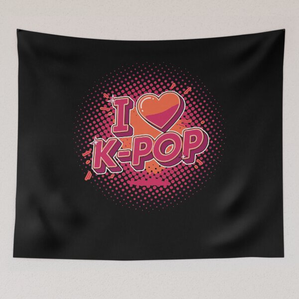 Item preview, I Love K-Pop Korean Music Cute Anime Korea Pop designed and sold by LuminOrb.