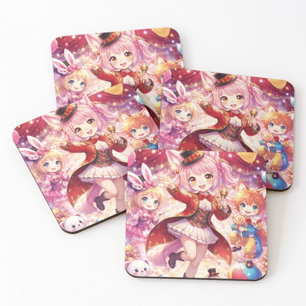 Item preview, Circus Magic Anime Catgirl – Colorful Fantasy Art designed and sold by Mauswohn.