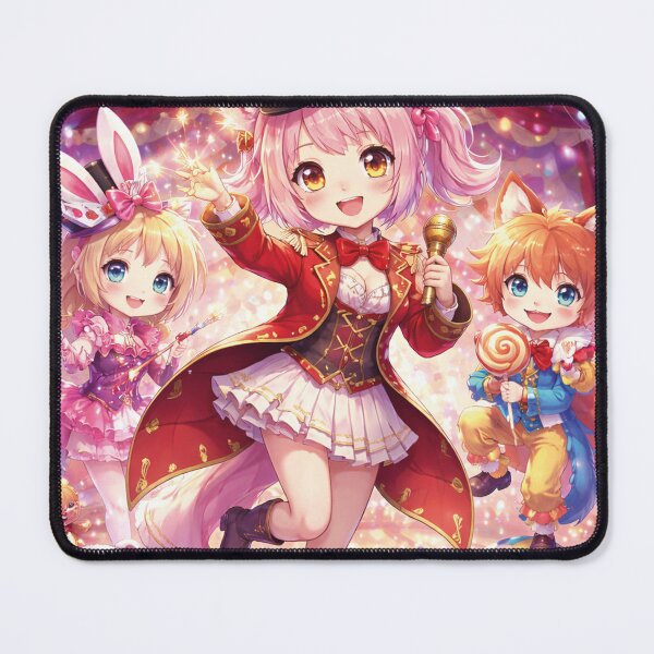 Item preview, Circus Magic Anime Catgirl – Colorful Fantasy Art designed and sold by Mauswohn.