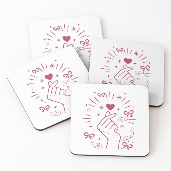Item preview, Kpop Korean Music Cute Finger Heart Love Korea designed and sold by LuminOrb.