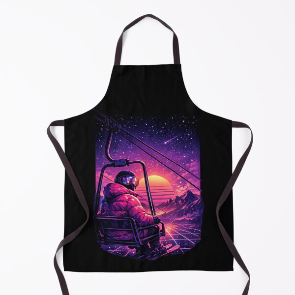 Item preview, Apres Ski Culture Retro Synthwave Neon Ski Lift designed and sold by avinigav.