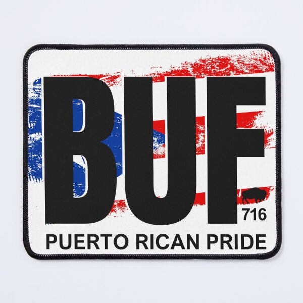 Item preview, BUF 716 Puerto Rican Pride – Buffalo Area Code Puerto Rico Flag designed and sold by CindyRandomVibes.