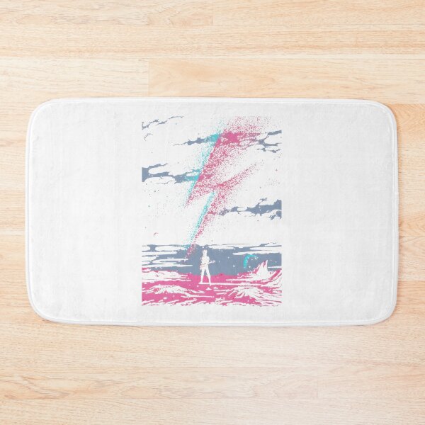 Item preview, Ziggy Stardust Cosmic Lightning Guitarist Print designed and sold by Wings2021.