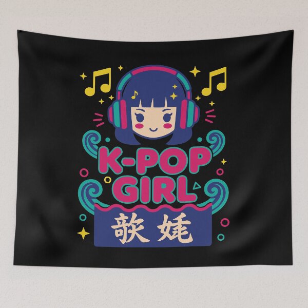 Item preview, Cute K-Pop Girl Korean Music Anime Korea designed and sold by LuminOrb.