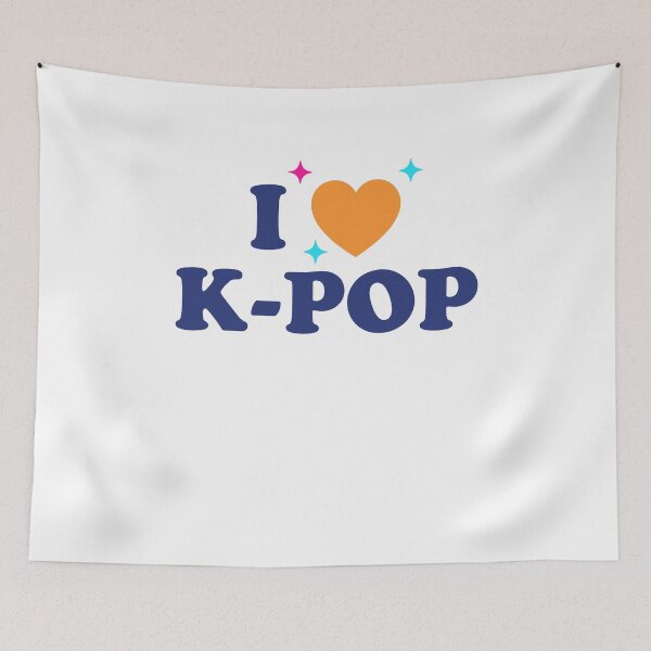 Item preview, I Love K-Pop Cute Korean Music Korea Girl Kpop designed and sold by LuminOrb.