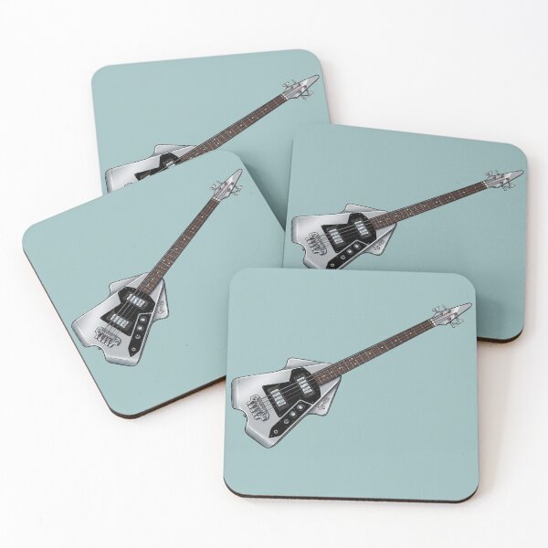 Item preview, Burns Flyte Bass Guitar – Custom Stylised Illustration designed and sold by Fruit-Fletcher.