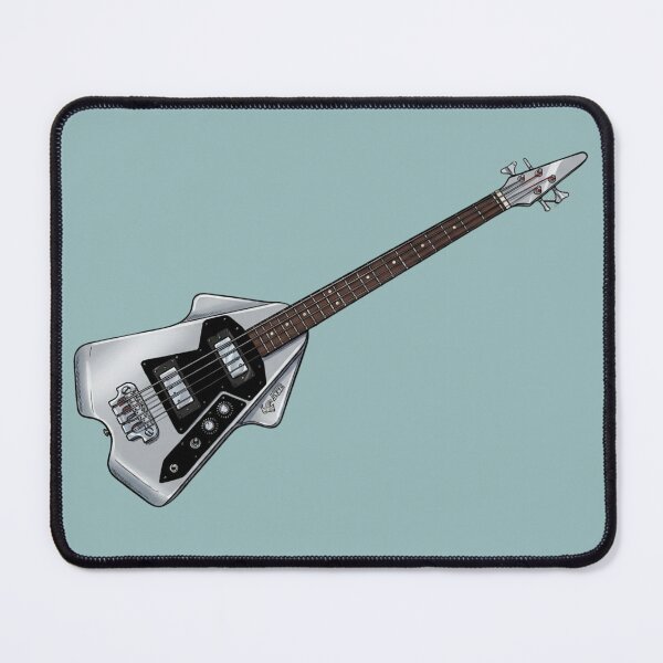 Item preview, Burns Flyte Bass Guitar – Custom Stylised Illustration designed and sold by Fruit-Fletcher.