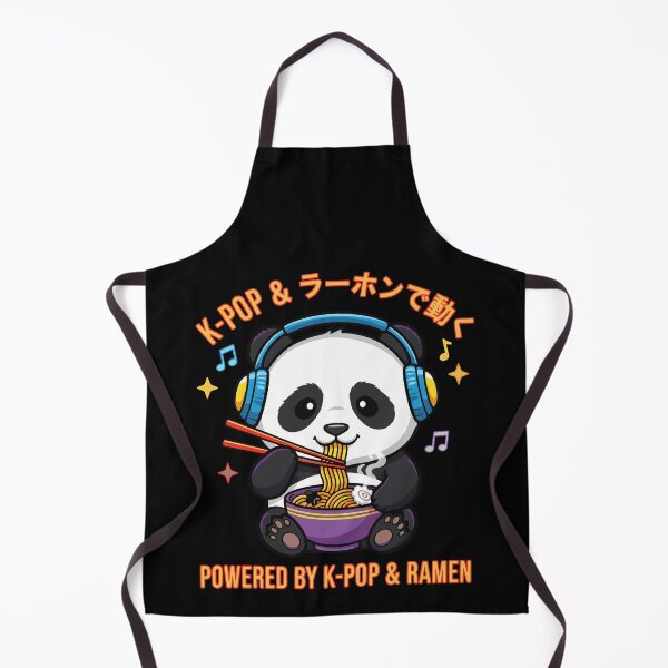 Item preview, Powered By K-Pop And Ramen K-Pop ラーホンで動く Panda designed and sold by LuminOrb.