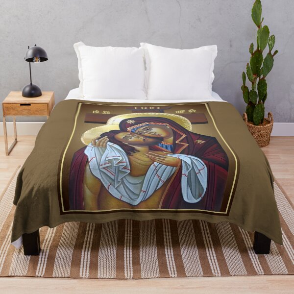 Item preview, icon of the Theotokos The Lamentation of Christ , Pietà , Pity, Icon Do not cry for me mother designed and sold by orthodox-icon.