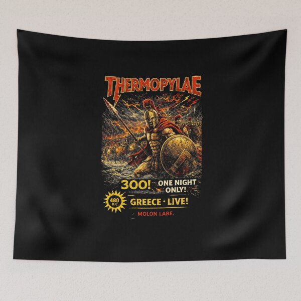 Item preview, Thermopylae – Molon Labe | 300 One Night Only | History Concert T-Shirt designed and sold by RollFuzzy.