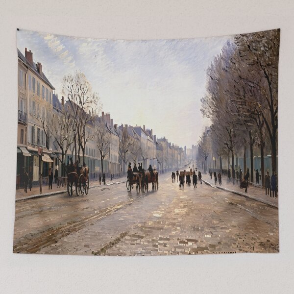 Item preview, Boulevard Héloise, Argenteuil - A Vivid Impression of Urban Life  designed and sold by artdesignsnow.